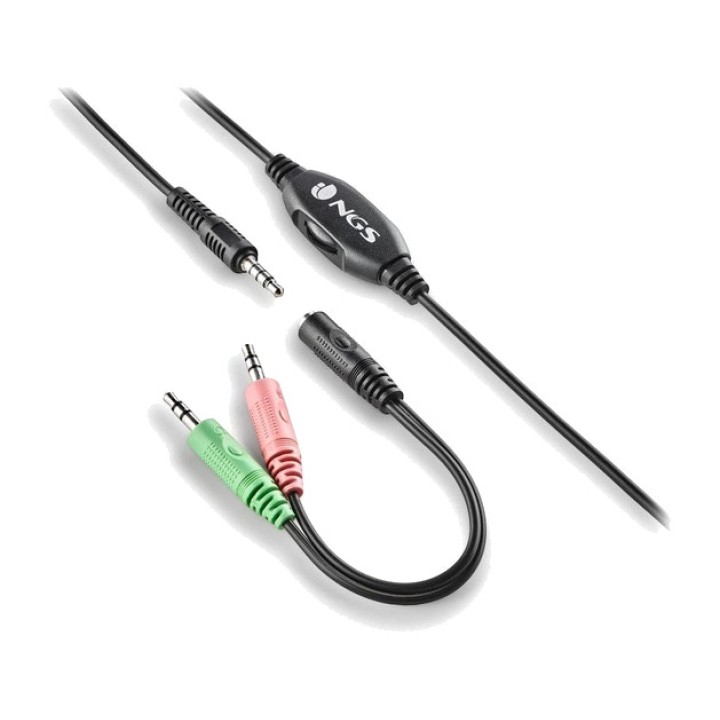 NGS Căști supraauriculare cu microfon și jack de 3,5 mm