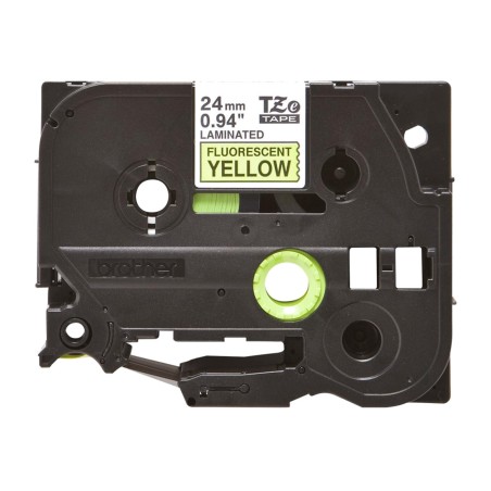 ruban laminé fluorescent pour étiqueteuse tze-c51 24mm x 5m