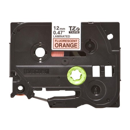 cinta laminada fluorescente para rotuladora tze 12mm x 5m