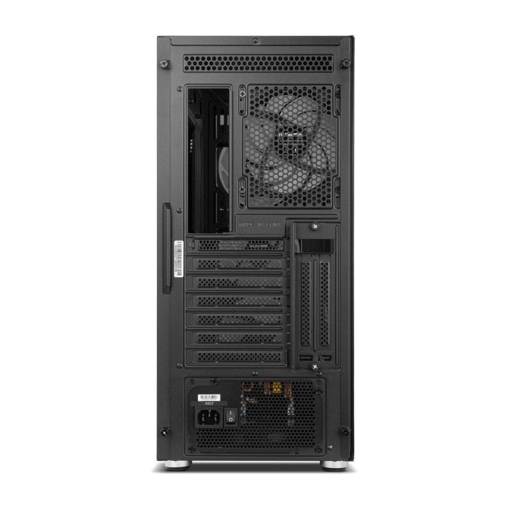 NOX Gaming-datorchassi semi-tower ATX med härdat glas och