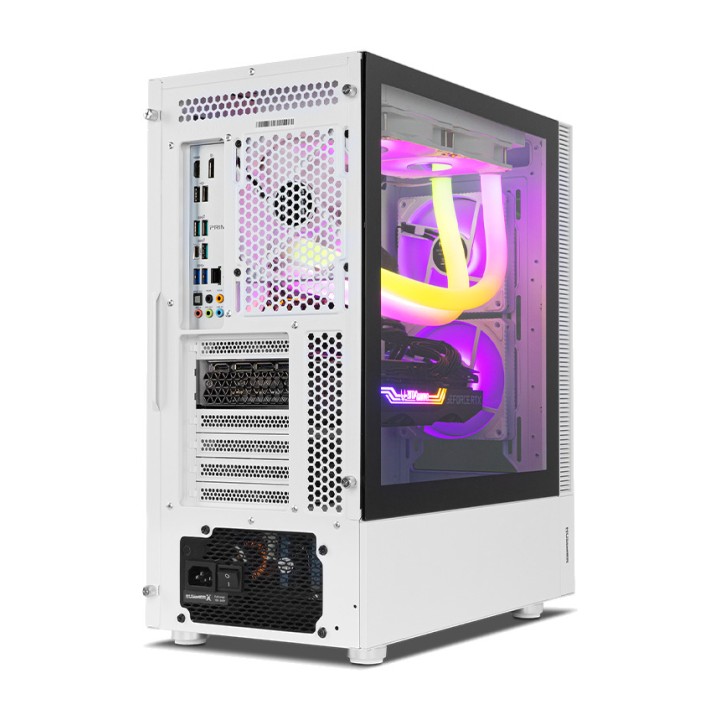 NOX ATX mid-tower gaming computer case with tempered glass