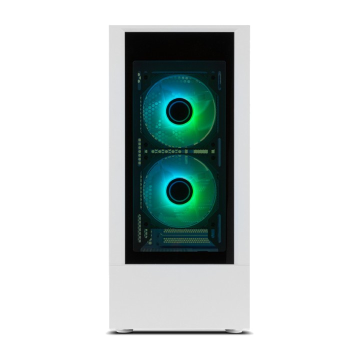 NOX Herní skříň semi-tower ATX s tvrzeným sklem a
