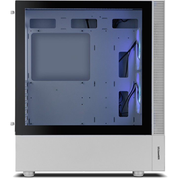 NOX ATX-Gaming-Midi-Tower-Gehäuse mit gehärtetem Glas und