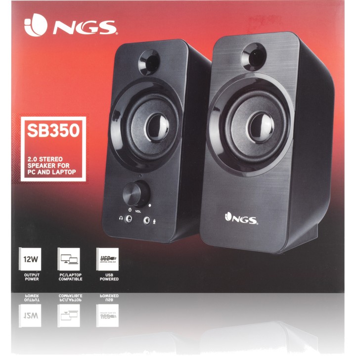 NGS USB PC speakers with 3.5 mm jack SB350 12W DSP0000009027