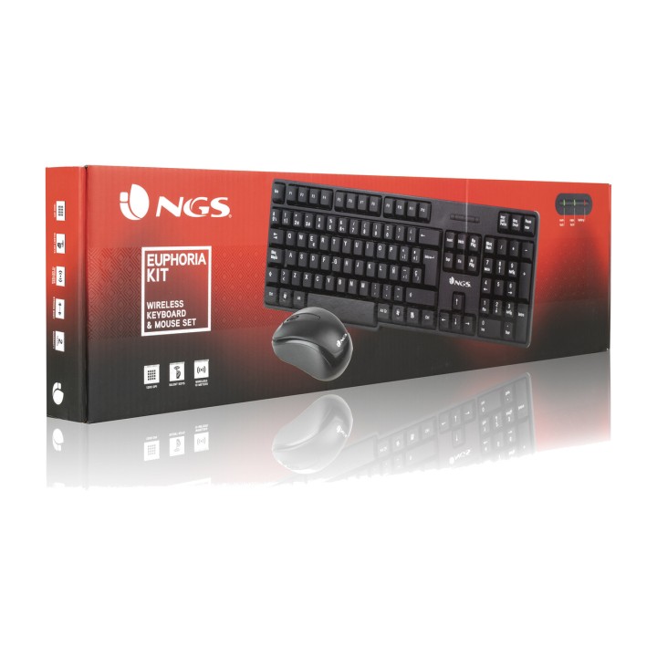 NGS Ensemble clavier et souris sans fil 2,4 GHz EUPHORIA-KIT