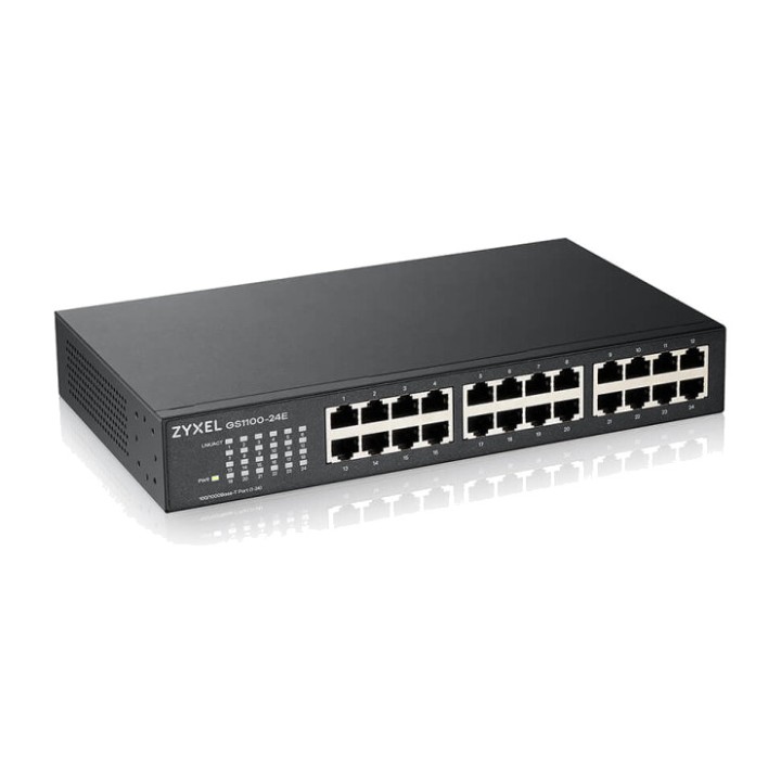 ZYXEL Switch no gestionado de 24 puertos Gigabit GS1100-24E V3 DSP0000006897