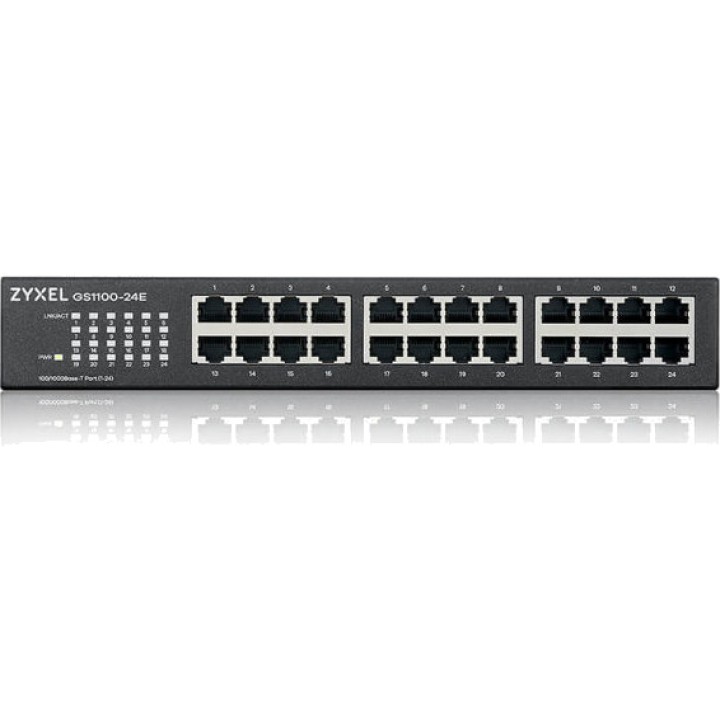 ZYXEL Unmanaged-Gigabit-Switch mit 24 Ports GS1100-24E V3