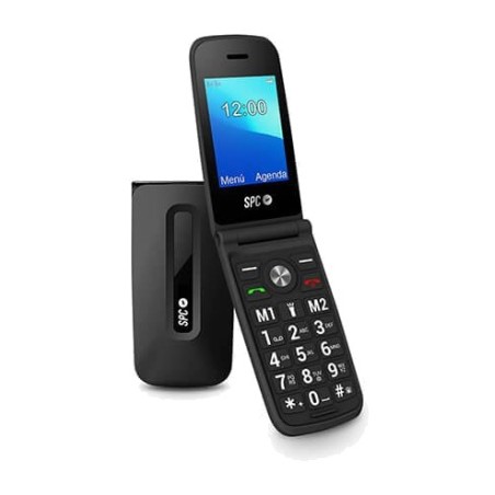 clamshell mobile phone for seniors with fm radio and bluetooth titan 2325 2,4"