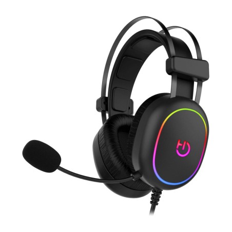 herné slúchadlá s mikrofónom a osvetlením argb pre pc, konzolu a mobil erys 50mm