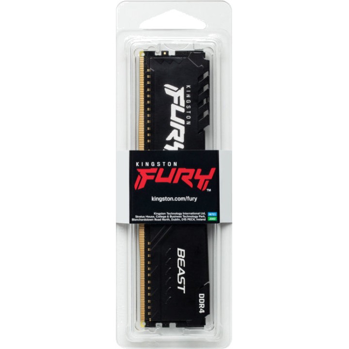 KINGSTON Memoria RAM DDR4 per desktop FURY BEAST DDR4-3200