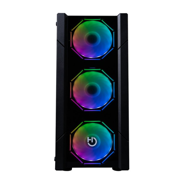 HIDITEC Carcasă gaming ATX pentru PC cu 4 ventilatoare