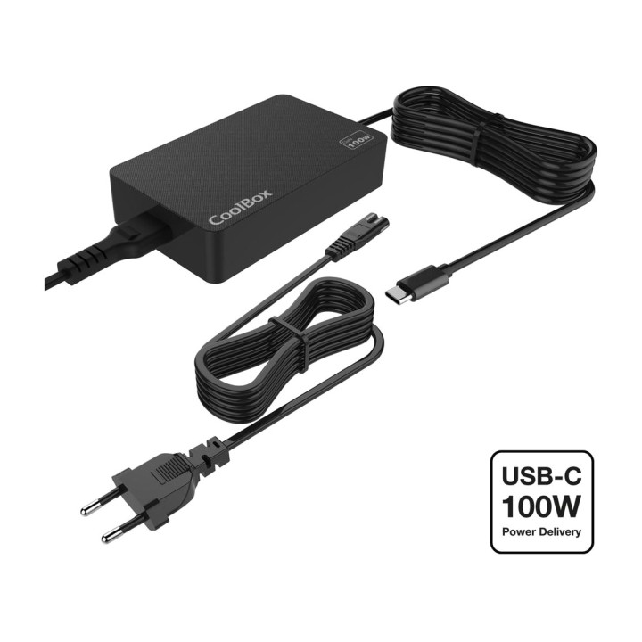 COOLBOX USB-C GaN-oplader til bærbar computer NB100 100W PD
