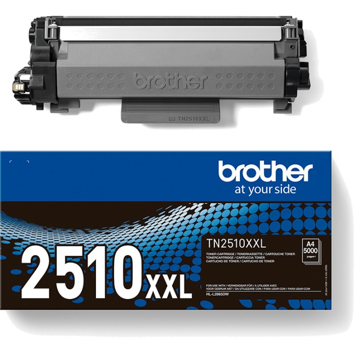 BROTHER Cartucho de tóner original de capacidad extra alta para impresora láser TN-2510XXL MGS0000029128