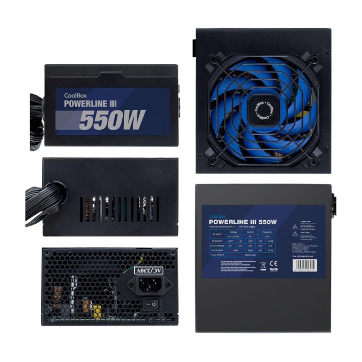 COOLBOX ATX-PC-Netzteil POWERLINE-III 550W 85% MGS0000032882