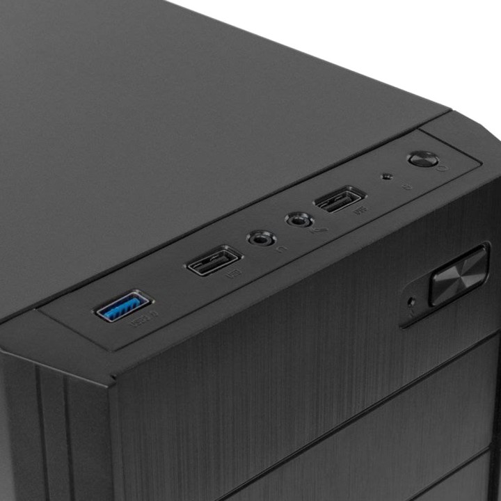 NOX Boîtier d'ordinateur moyen tour ATX avec alimentation