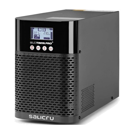 sai online με διπλή μετατροπή σε πύργο με συνδέσεις schuko slc twin-pro2 1000va 900w