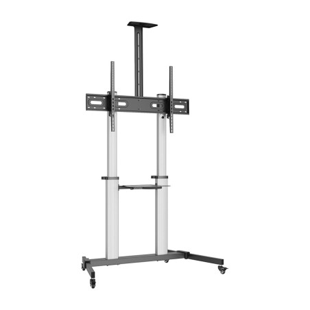 support tv de sol en aluminium avec roulettes ew1592 60-100" vesa-1000x600 100kg