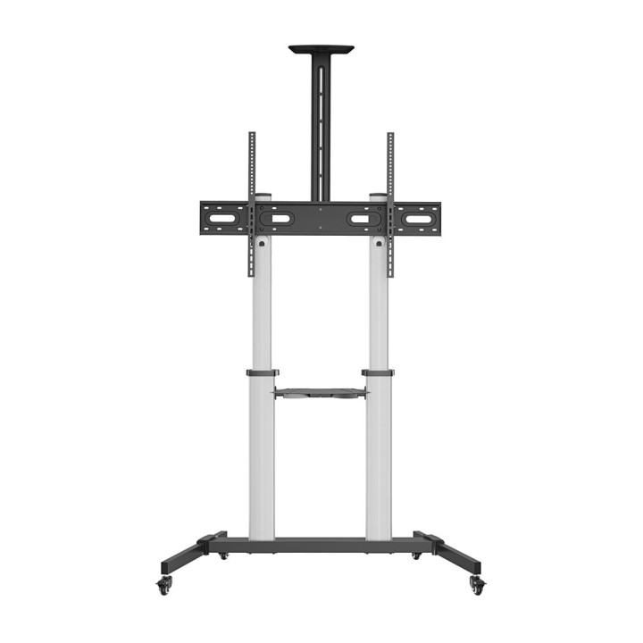 EWENT Aluminium-TV-Bodenständer mit Rollen EW1592 60-100"