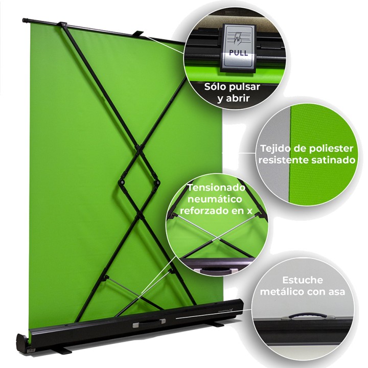 PHOENIX Foldable chroma key panel for streaming CHROMA-KEY