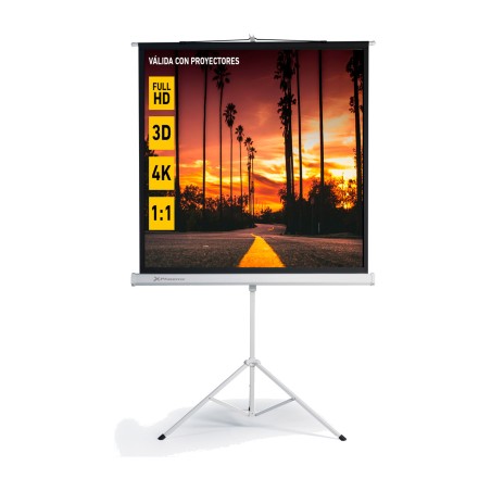 tragbare leinwand mit stativ 80" 145x145cm 1:1