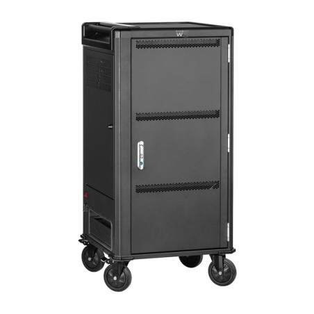 chariot de charge usb-c avec serrure pour 30 ordinateurs portables et tablettes ew1702 17" pd