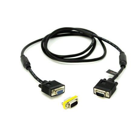 vga-jatkokaapeli kaksoisurosadapterilla d-sub15 3m