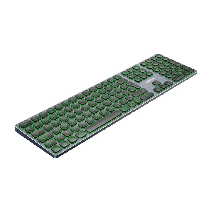 COOLBOX Rechargeable wireless backlit aluminium keyboard