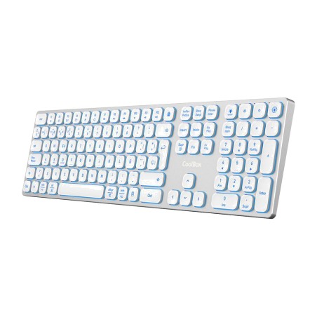 teclado de aluminio inalámbrico retroiluminado recargable moonlight-key b431 bt-5.1 2,4ghz