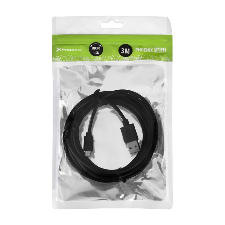 PHOENIX Kabel do ładowania i danych z USB-A na micro USB 3M