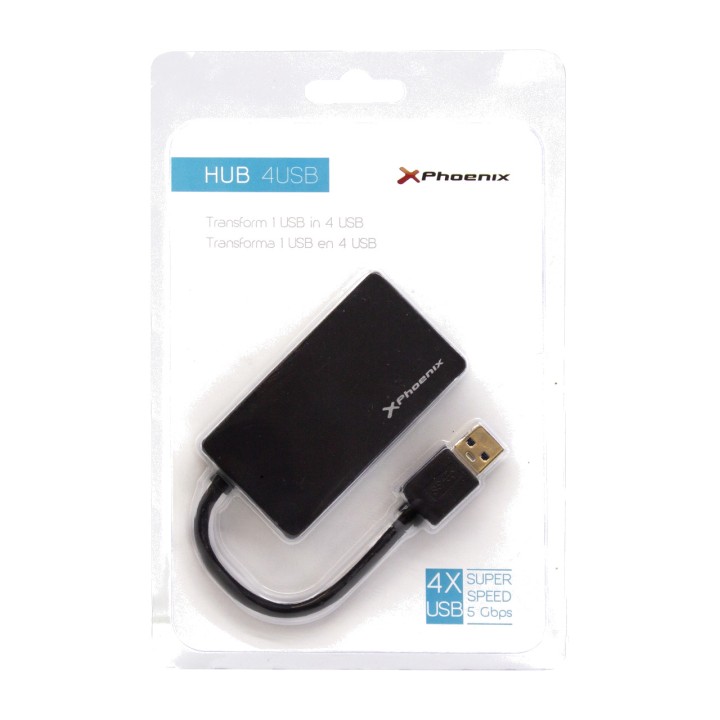 PHOENIX Hub USB a 4 porte per portatile 3.0 PH4USBHUB3