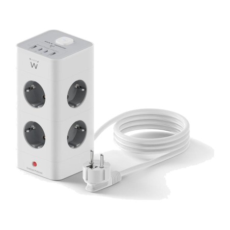 desktop power strip with fast charger ew3864 8-schuko 2xusb-a 2xusb-c pd-20w