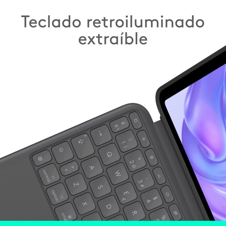 LOGITECH Custodia con tastiera retroilluminata e trackpad