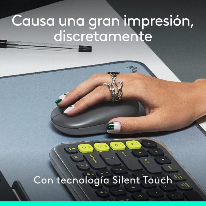 LOGITECH Draadloze Bluetooth-muis met emoji-knop POP-MOUSE