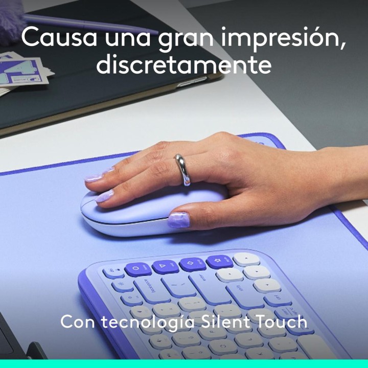 LOGITECH Mouse wireless Bluetooth con pulsante emoji