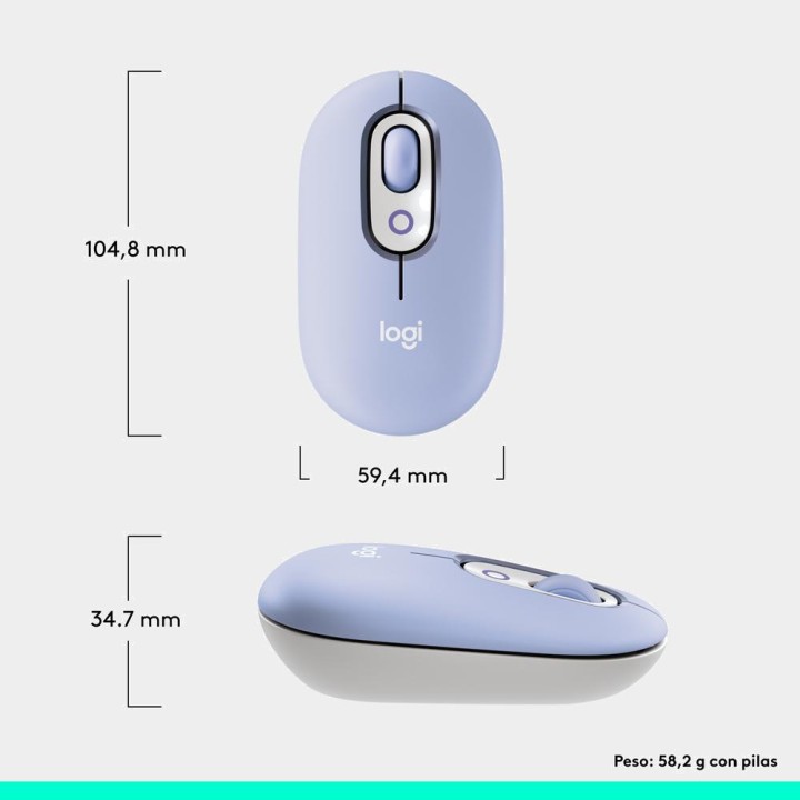 LOGITECH Mouse wireless Bluetooth con pulsante emoji