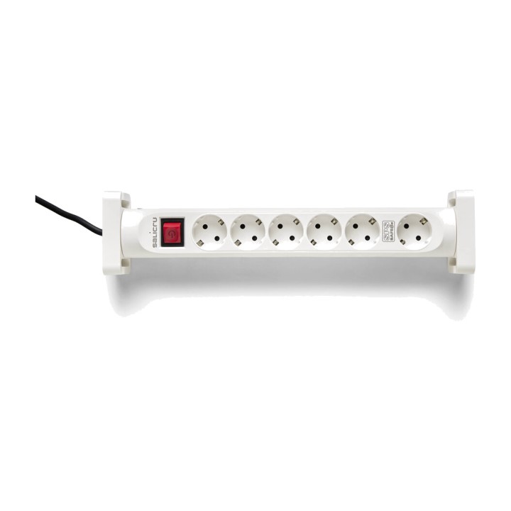 SALICRU Multiprise parafoudre avec 6 prises Schuko orientées