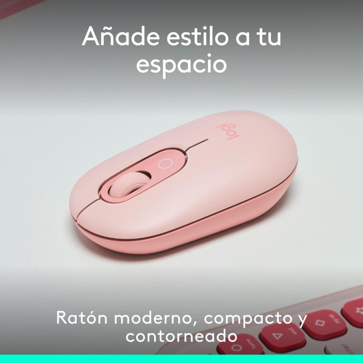 LOGITECH Kabellose Bluetooth-Maus mit Emoji-Taste POP-MOUSE