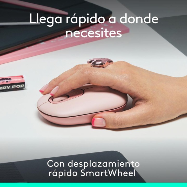 LOGITECH Kabellose Bluetooth-Maus mit Emoji-Taste POP-MOUSE
