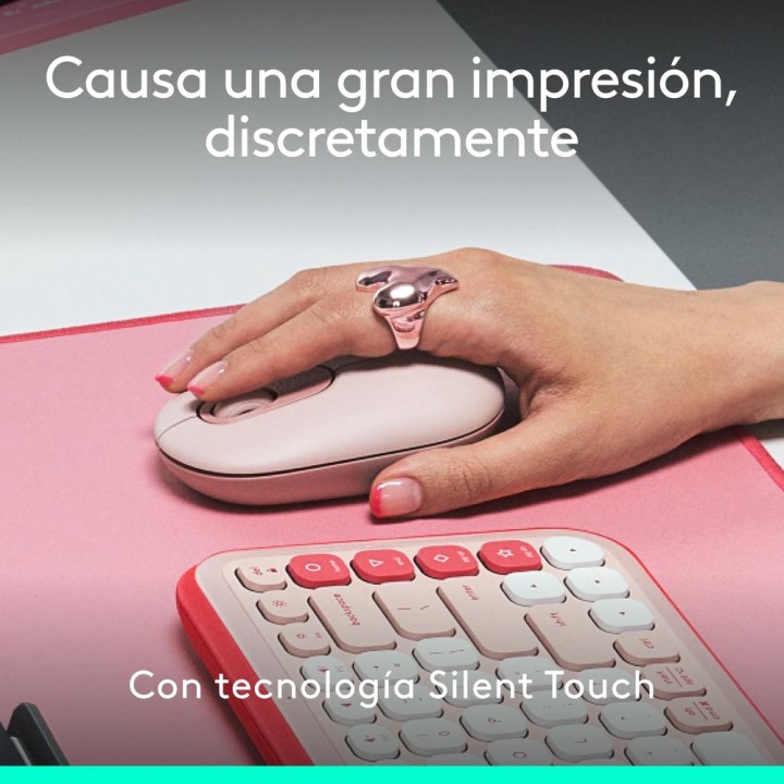 LOGITECH Mouse wireless Bluetooth con pulsante emoji