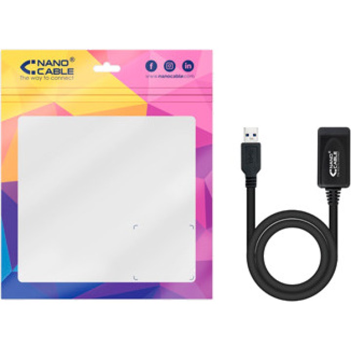 NANOCABLE Active USB-A extension cable with signal amplifier