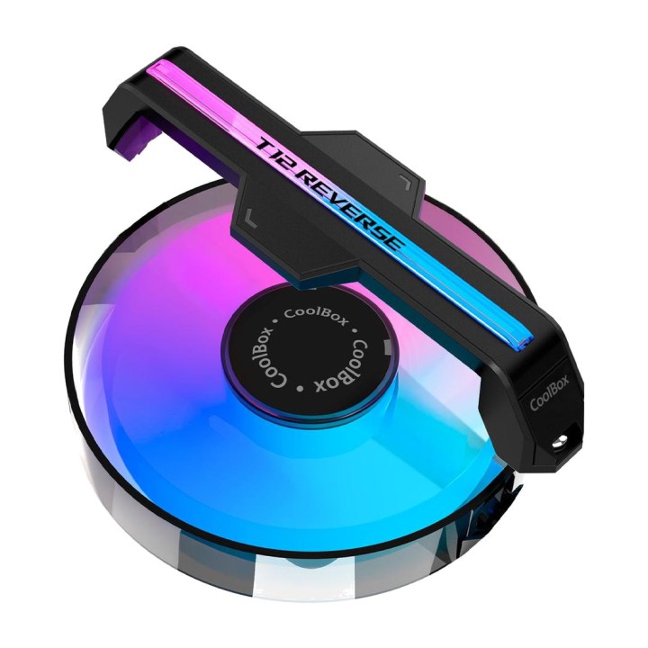 COOLBOX Reversible case fan with ARGB lighting T12-REVERSE