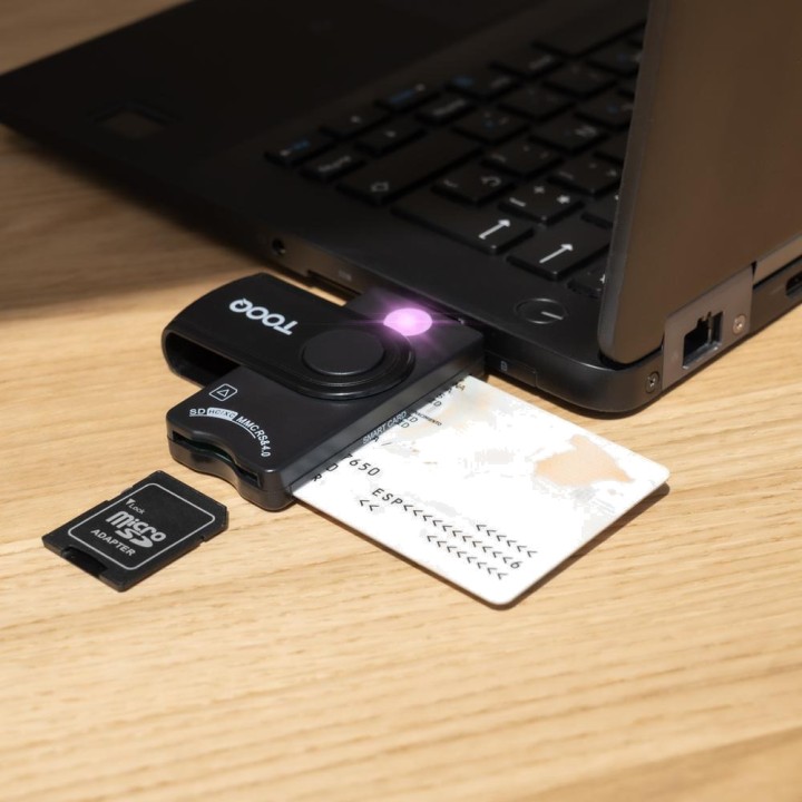 TOOQ Lecteur USB-A de cartes à puce, de carte d’identité
