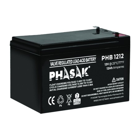 batterie au plomb étanche pour onduleur 12v 12ah phb-1212
