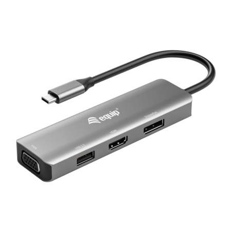 adaptor multiport usb-c 4 în 1 cu hdmi, displayport și vga 4k 60hz dp-alt