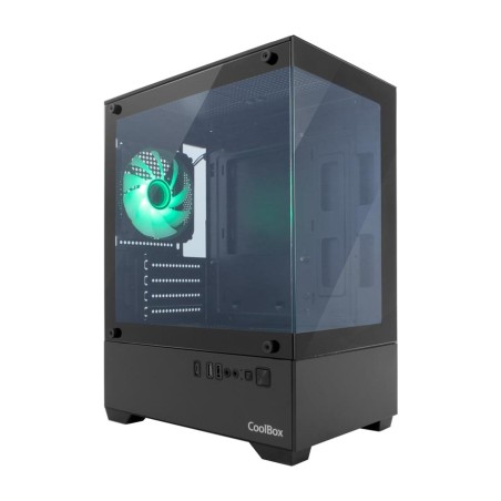 kompaktní herní skříň pc s tvrzeným sklem a osvětlením argb gm200 vision-lite micro-atx