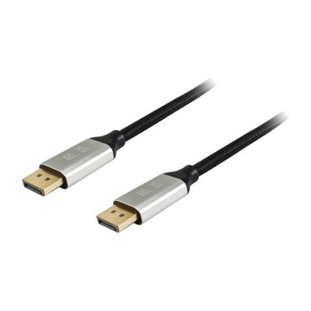 cable displayport premium con carcasa de aluminio y conectores macho 1.4 8k 2m