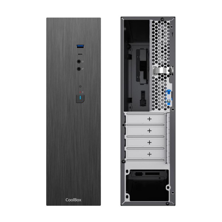 COOLBOX Slim pc-kabinet med TFX 80 Plus Bronze