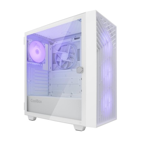 gaming-pc-gehäuse im midi-tower-format mit gehärtetem glas und argb-beleuchtung ga300-atx grid-line