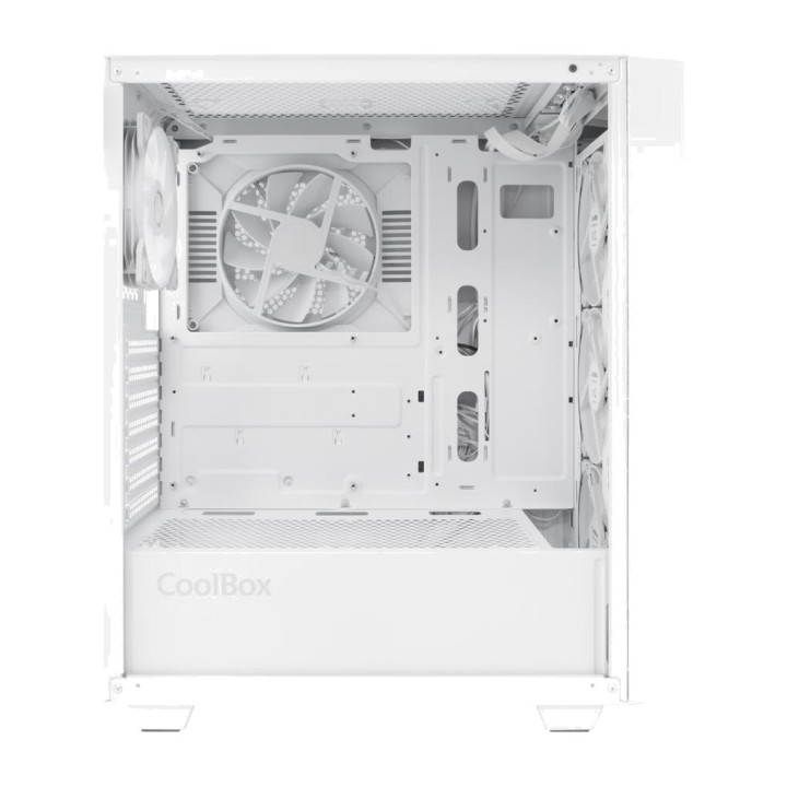COOLBOX Caixa para PC gaming semitorre com vidro temperado e