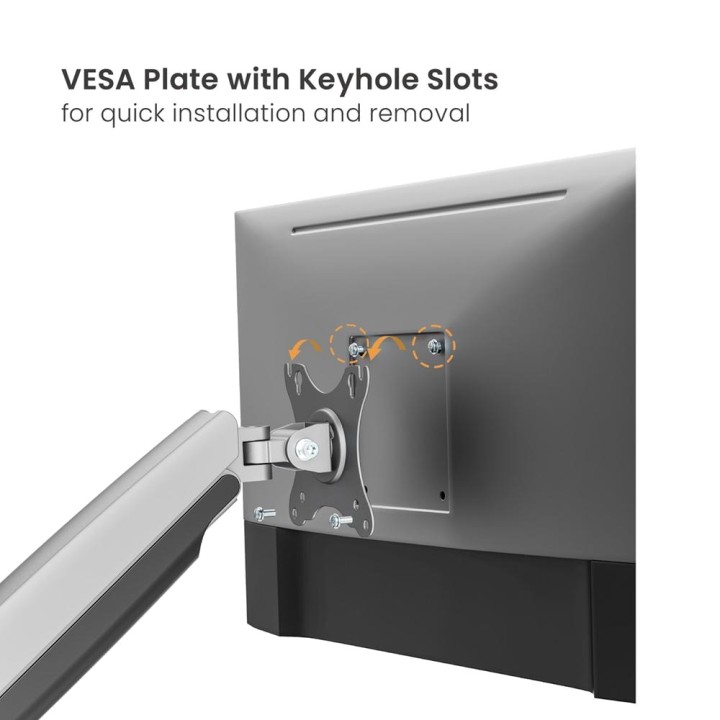 EWENT Soporte de mesa con brazo de muelle para monitor